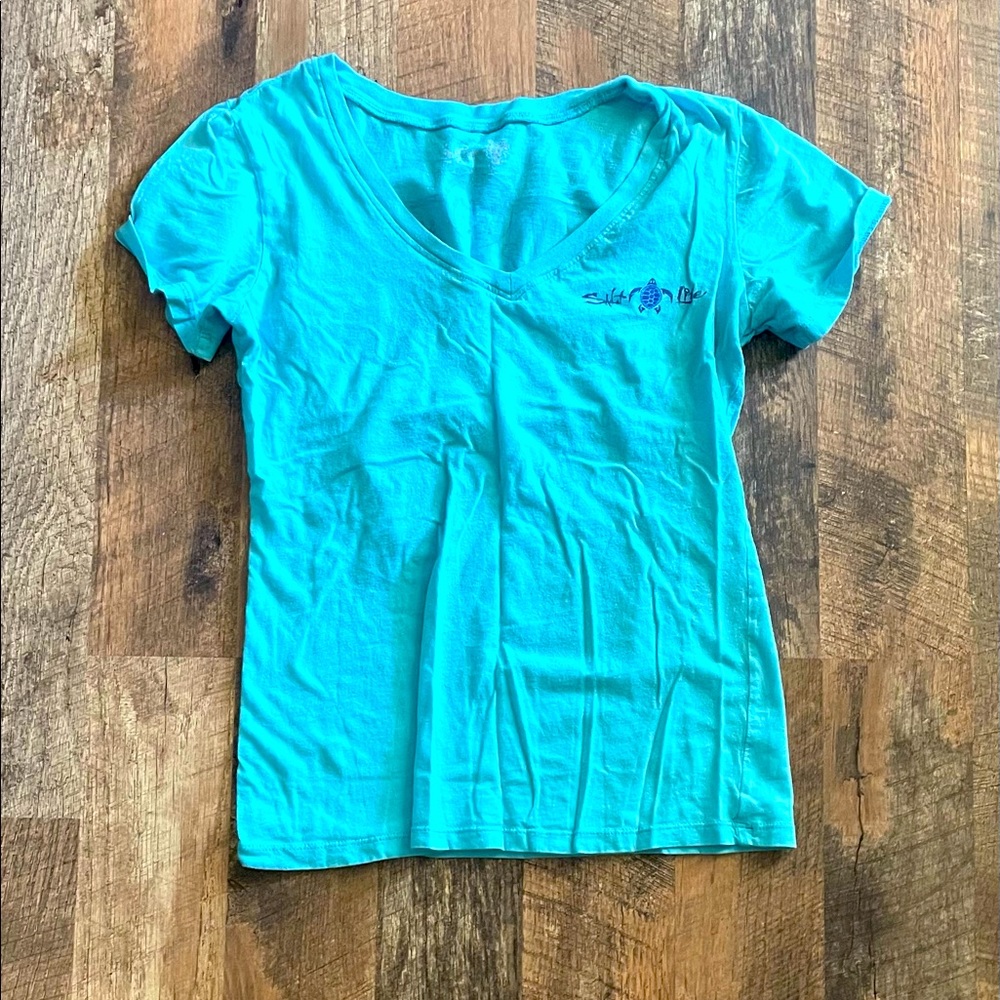 Salt life v neck tshirt